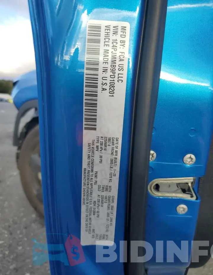 1C4PJMMB9PD108201 Photo# 12