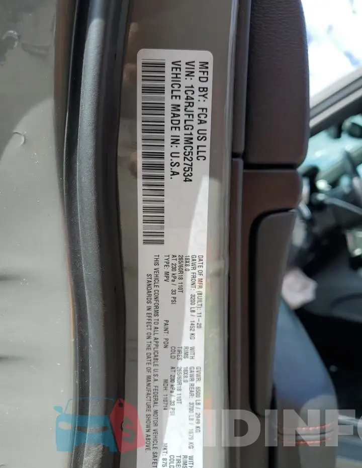 1C4RJFLG1MC527534 Photo# 13