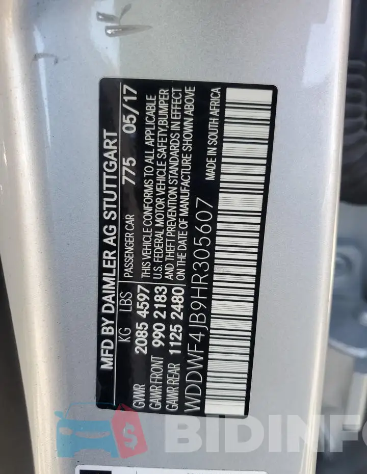 WDDWF4JB9HR305607 Photo# 12