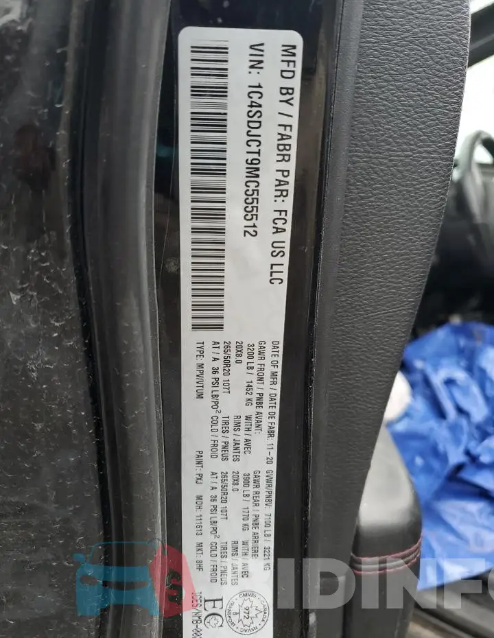 1C4SDJCT9MC555512 Photo# 13