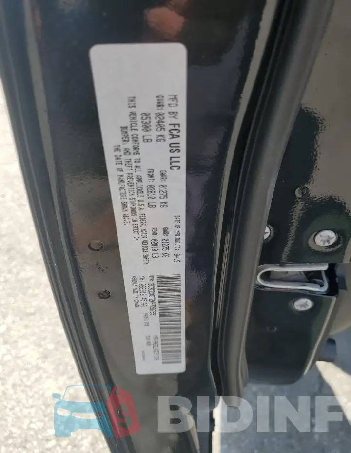 2C3CDXCT2KH728759 Photo# 13