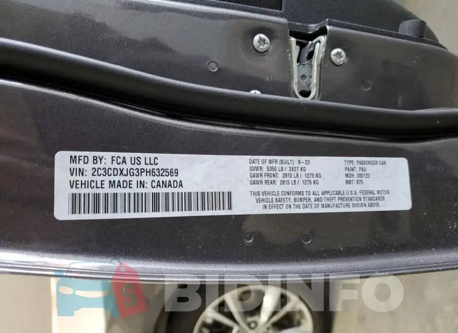 2C3CDXJG3PH632569 Photo# 12