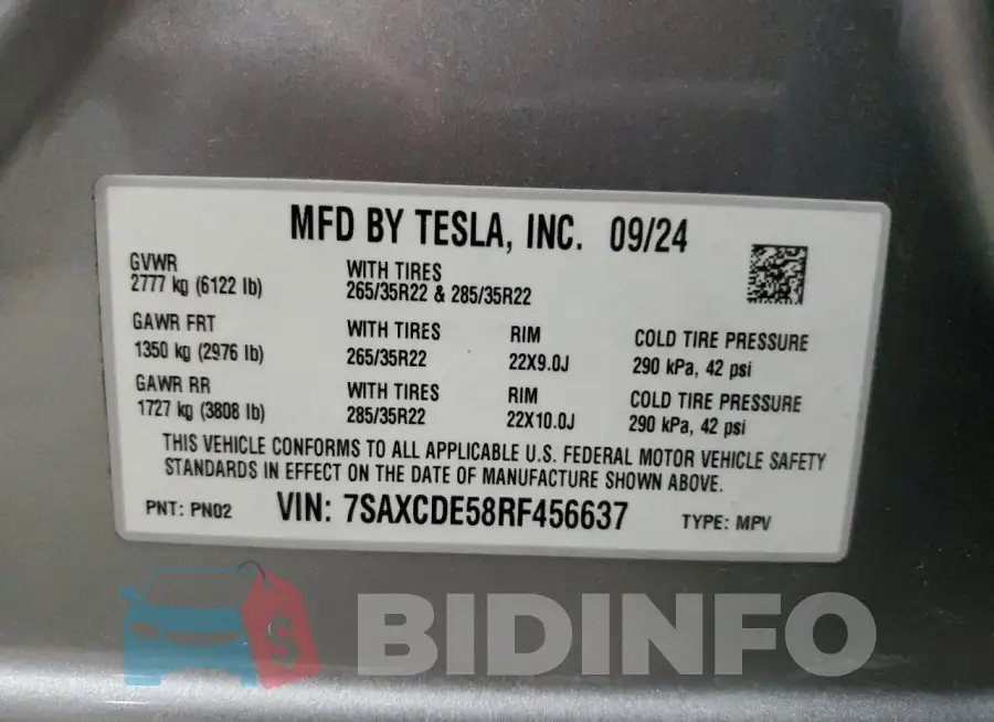 7SAXCDE58RF456637 Photo# 14