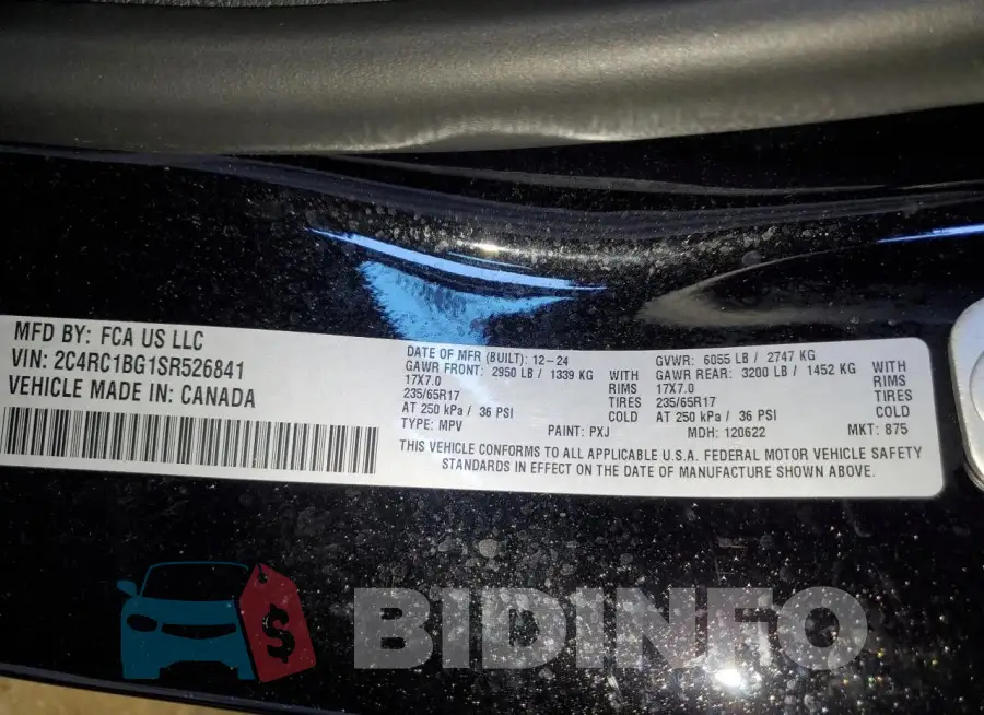 2C4RC1BG1SR526841 Photo# 13