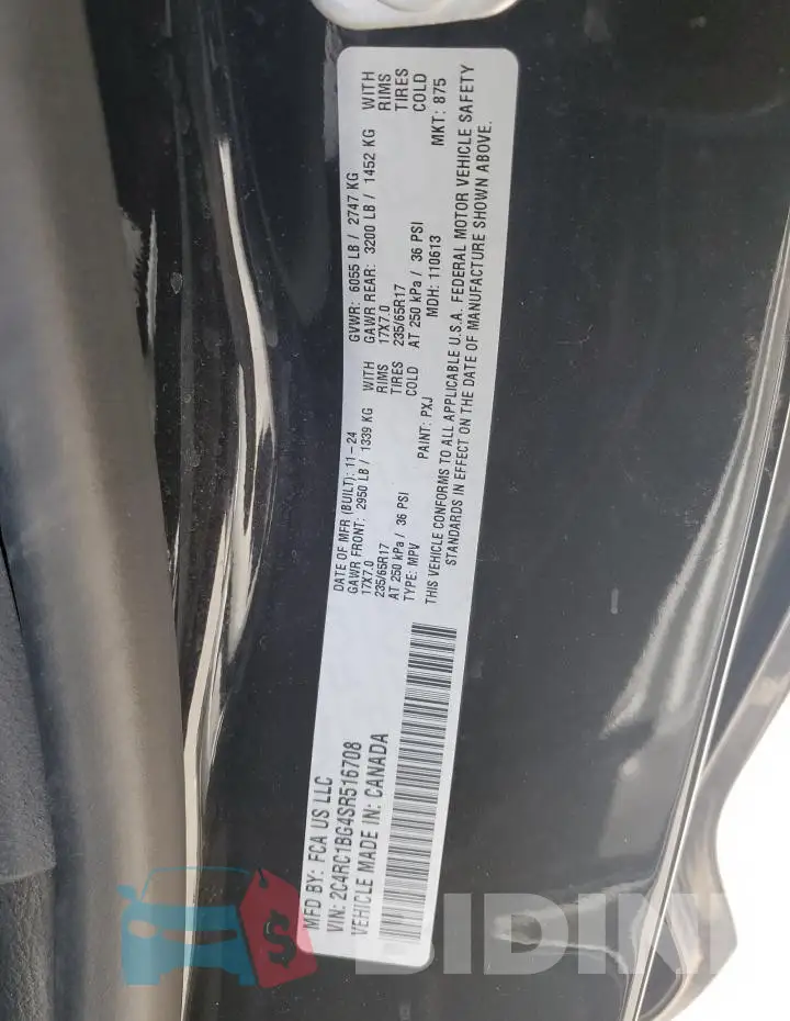 2C4RC1BG4SR516708 Photo# 13