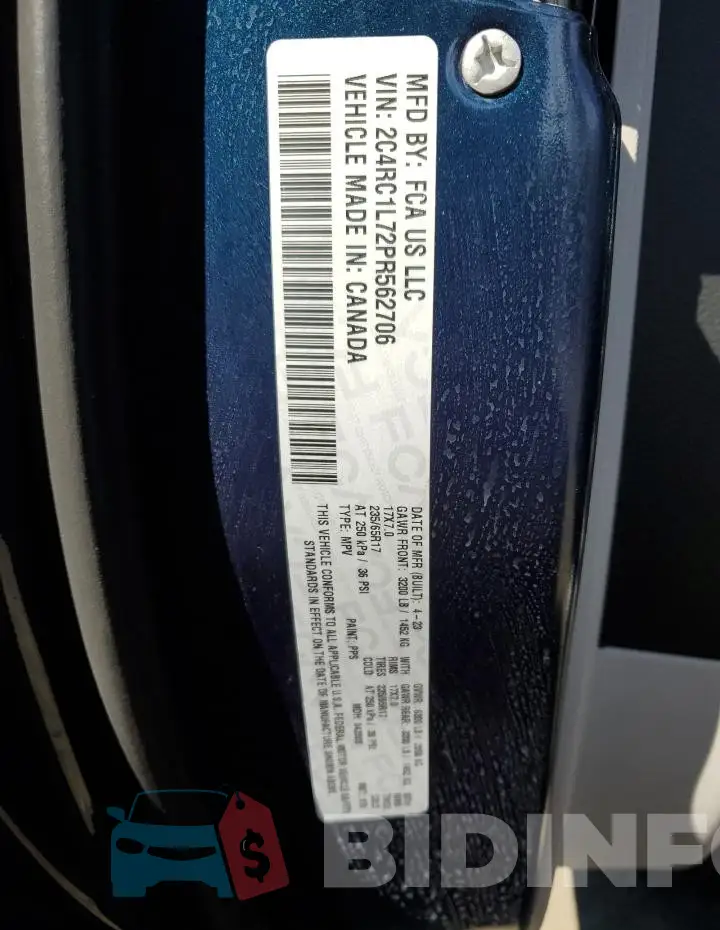 2C4RC1L72PR562706 Photo# 13