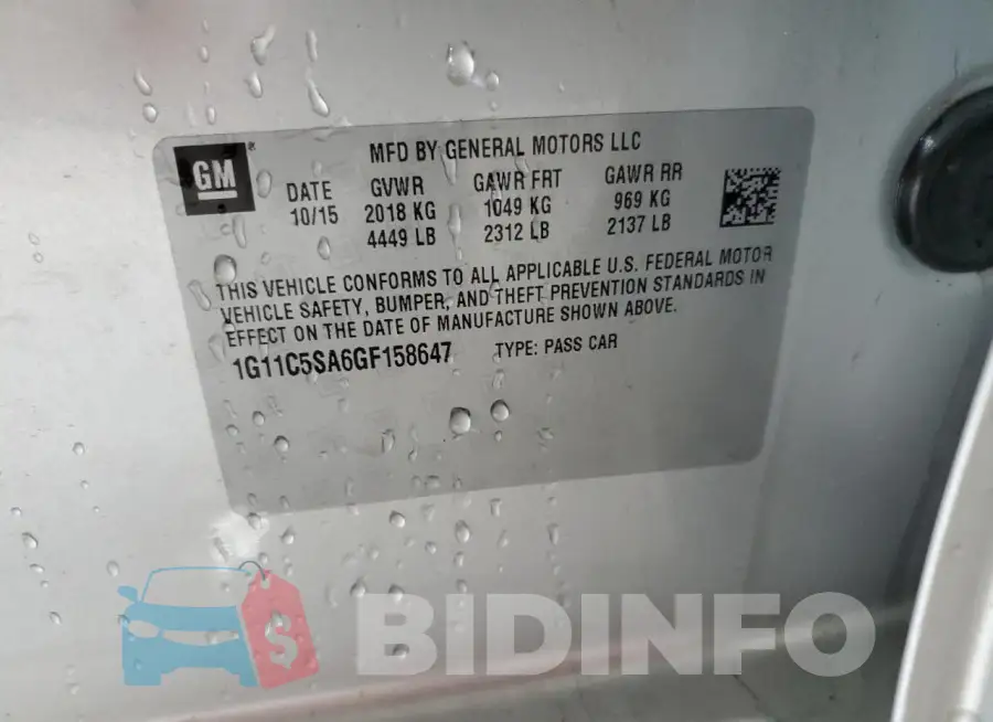 1G11C5SA6GF158647 Photo# 12