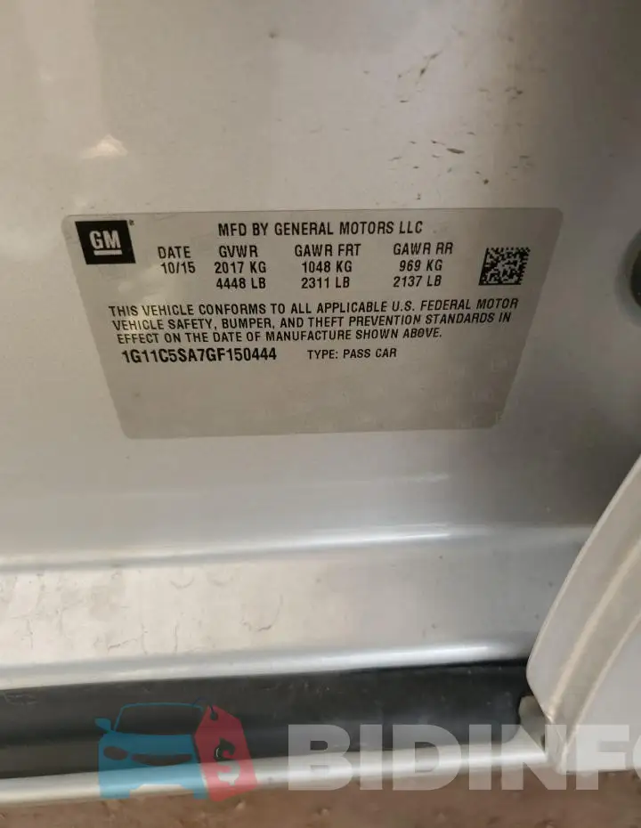 1G11C5SA7GF150444 Photo# 12