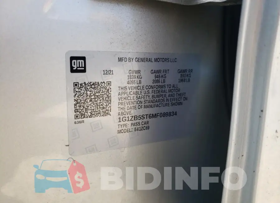 1G1ZB5ST6MF089834 Photo# 12