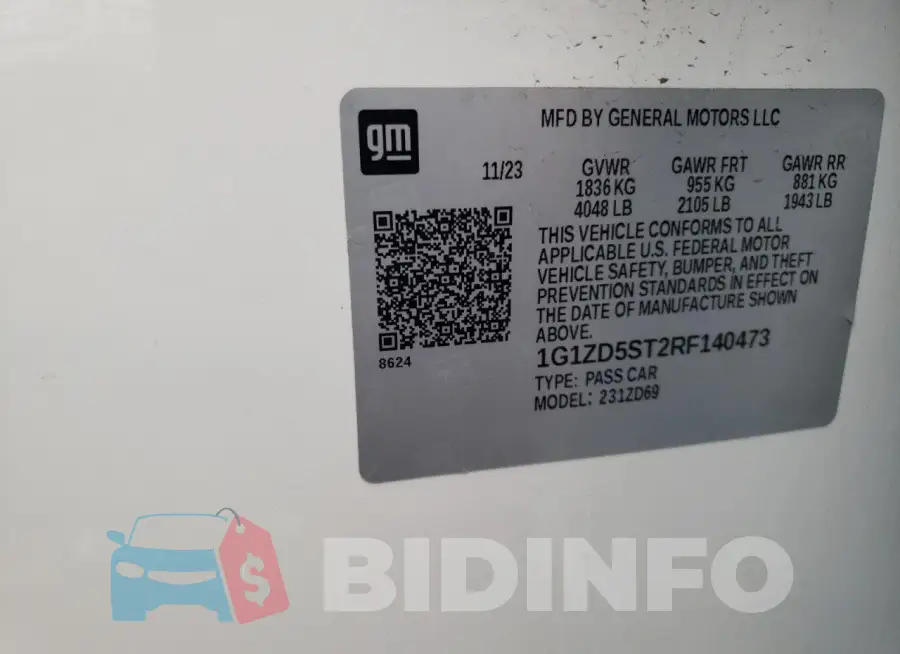 1G1ZD5ST2RF140473 Photo# 13