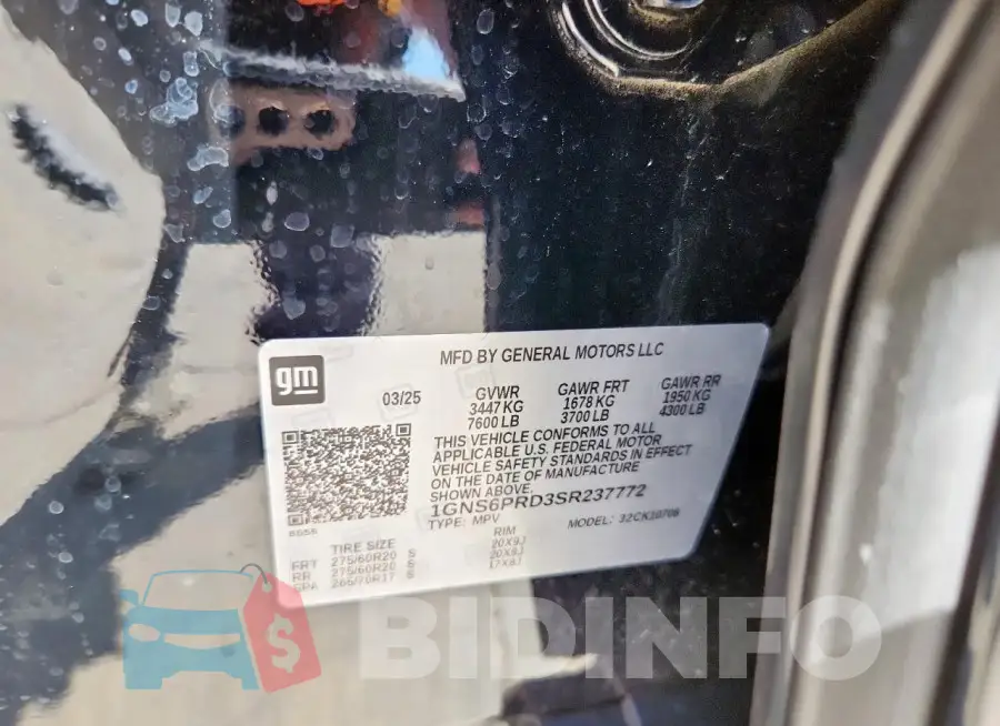 1GNS6PRD3SR237772 Photo# 14