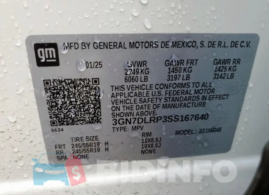 3GN7DLRP3SS167640 Photo# 13