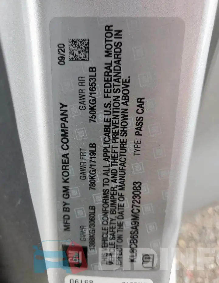 KL8CB6SA9MC723083 Photo# 12