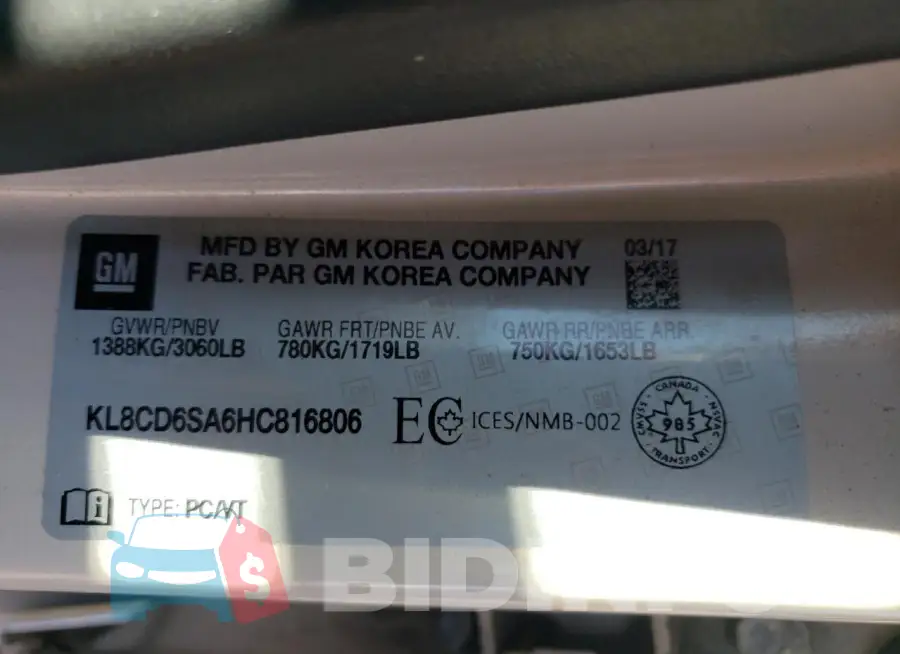 KL8CD6SA6HC816806 Photo# 12