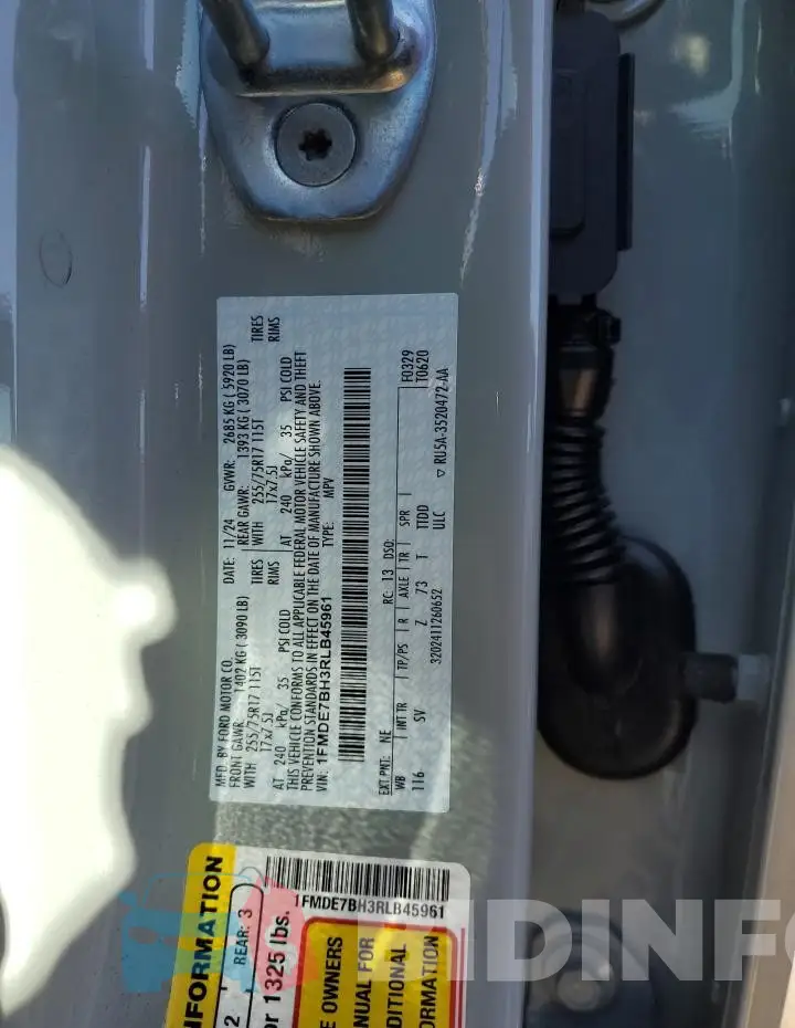 1FMDE7BH3RLB45961 Photo# 14