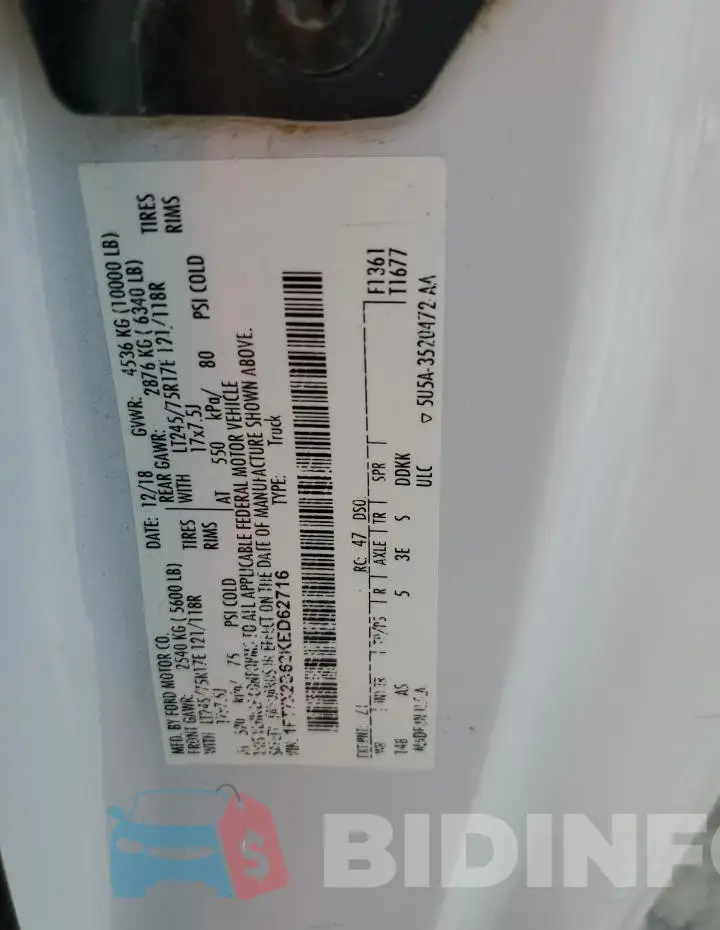 1FT7X2B62KED62716 Photo# 12
