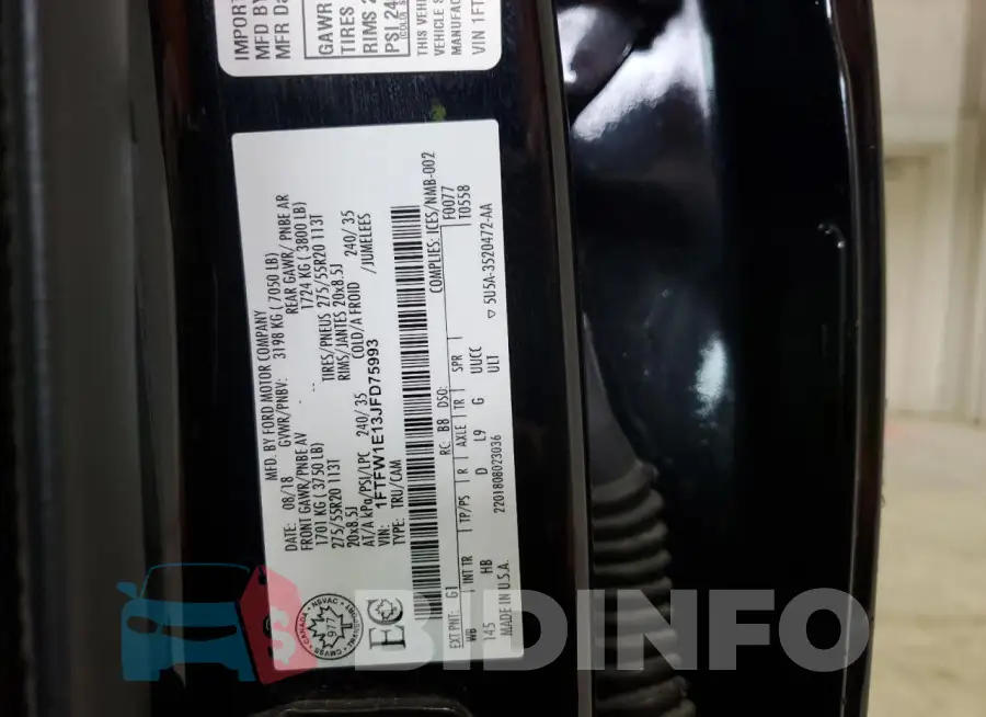 1FTFW1E13JFD75993 Photo# 12