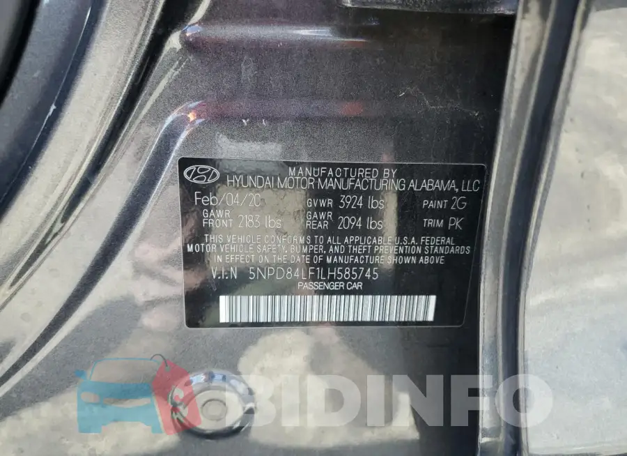 5NPD84LF1LH585745 Photo# 12