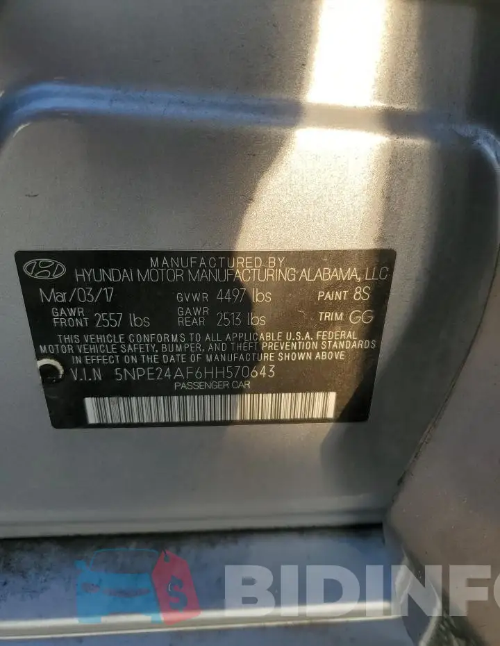 5NPE24AF6HH570643 Photo# 12