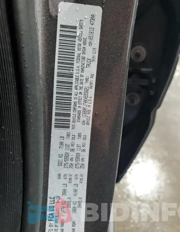 1C6SRFJT0KN555621 Photo# 12