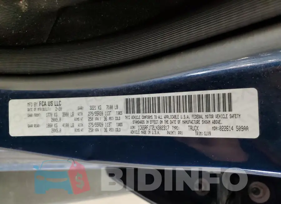1C6SRFJT2LN302317 Photo# 12