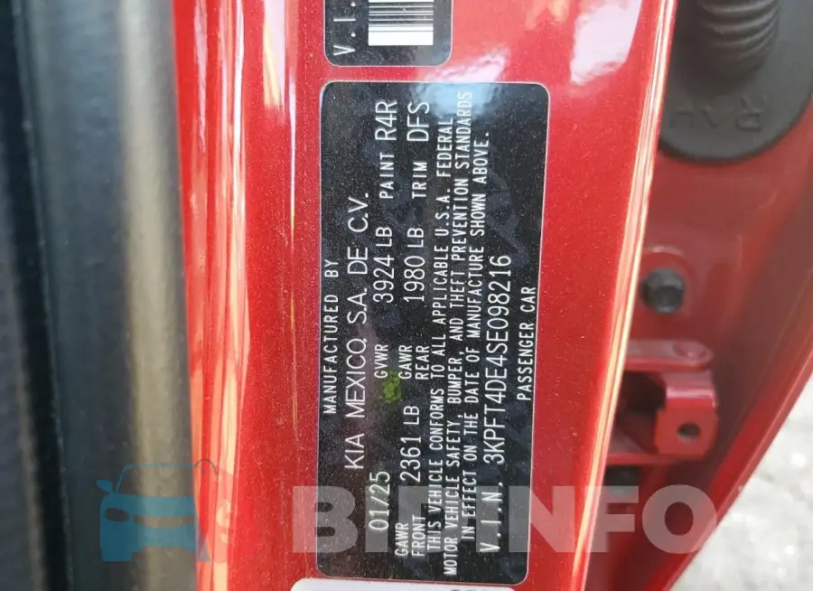 3KPFT4DE4SE098216 Photo# 12
