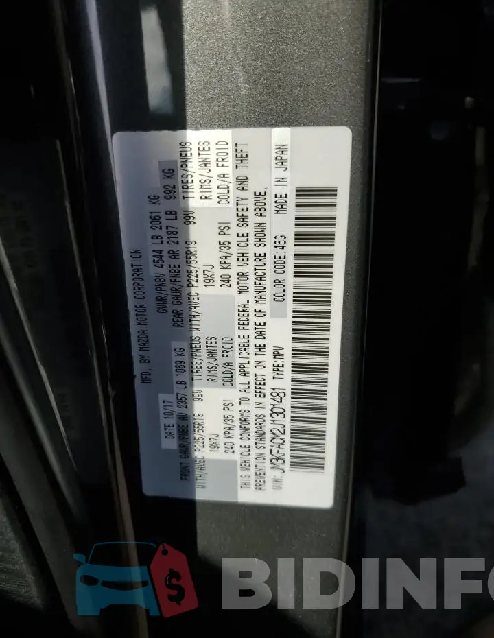 JM3KFACM2J1301481 Photo# 12
