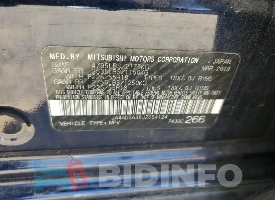 JA4AD3A38JZ054124 Photo# 13