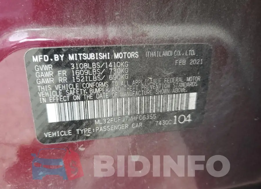 ML32FUFJ7MHF06355 Photo# 12
