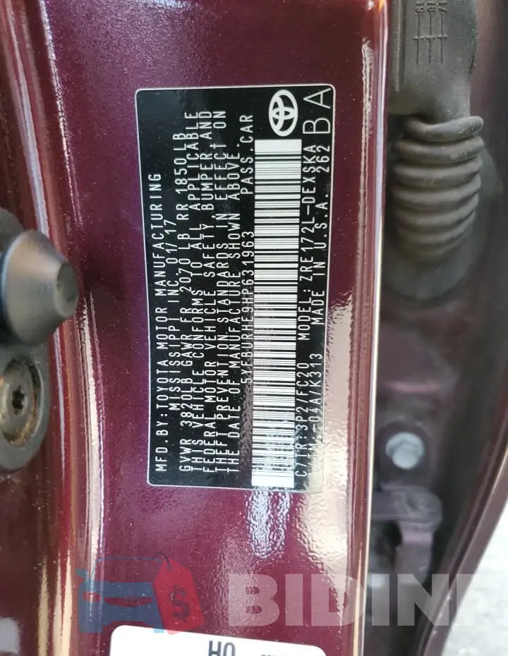 5YFBURHE9HP631963 Photo# 12