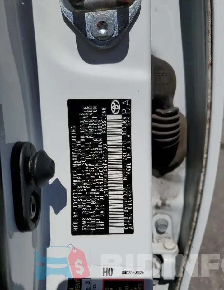 5YFBURHEXGP485183 Photo# 13