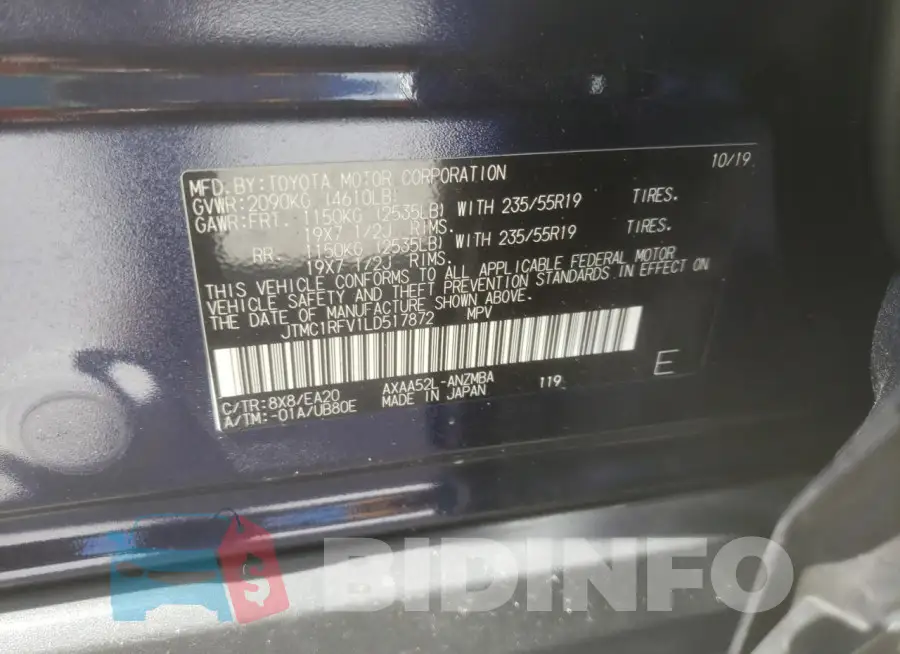 JTMC1RFV1LD517872 Photo# 13
