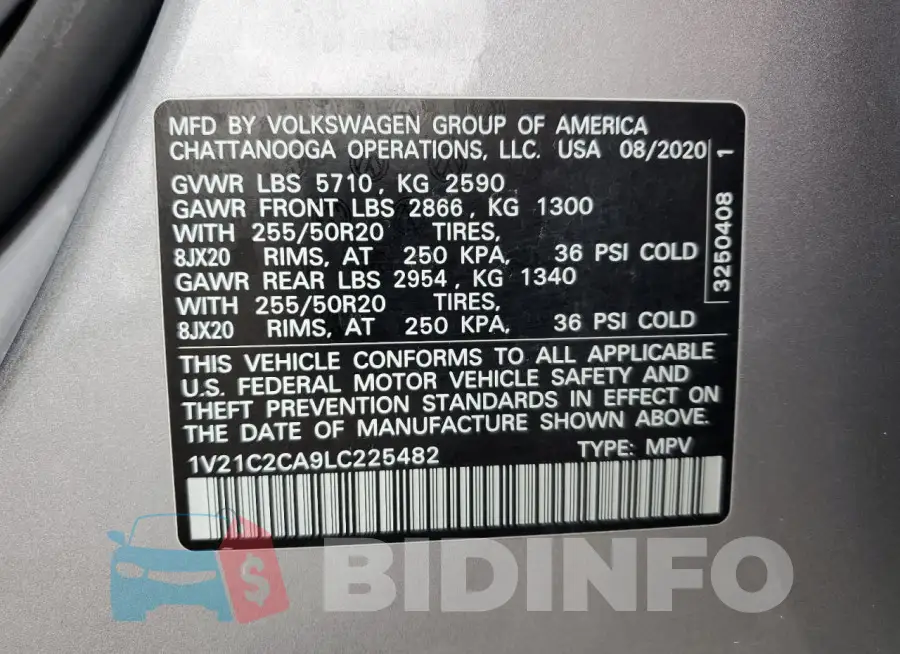 1V21C2CA9LC225482 Photo# 13