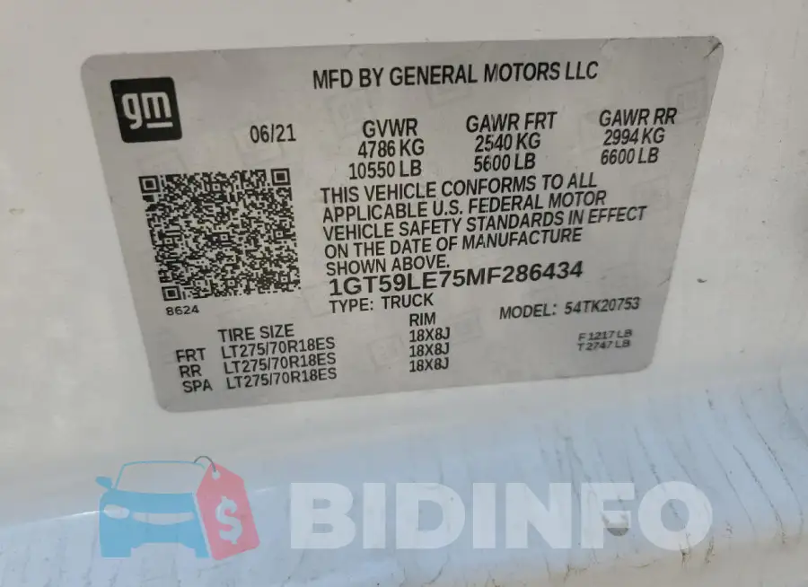 1GT59LE75MF286434 Photo# 12