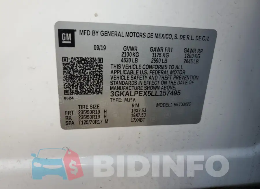 3GKALPEX5LL157495 Photo# 13