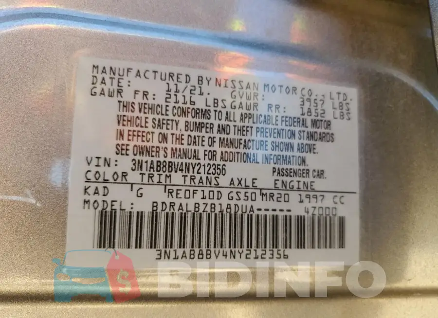 3N1AB8BV4NY212356 Photo# 12
