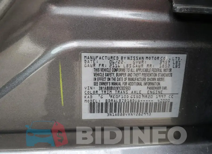 3N1AB8BVXNY282993 Photo# 13