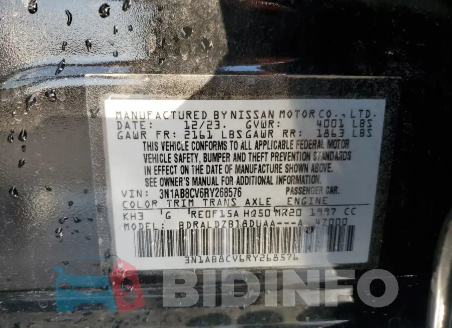 3N1AB8CV6RY268576 Photo# 12