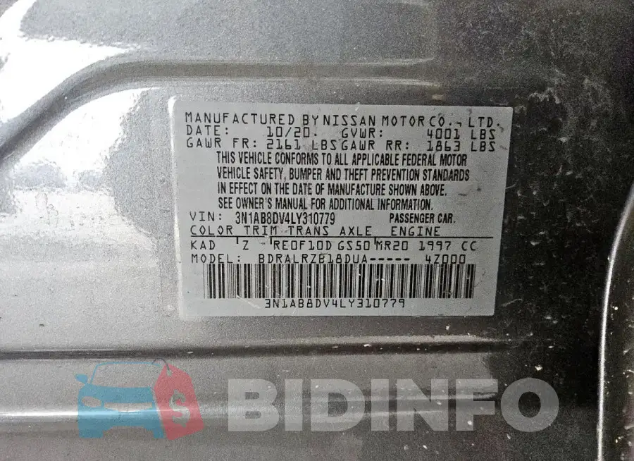 3N1AB8DV4LY310779 Photo# 12