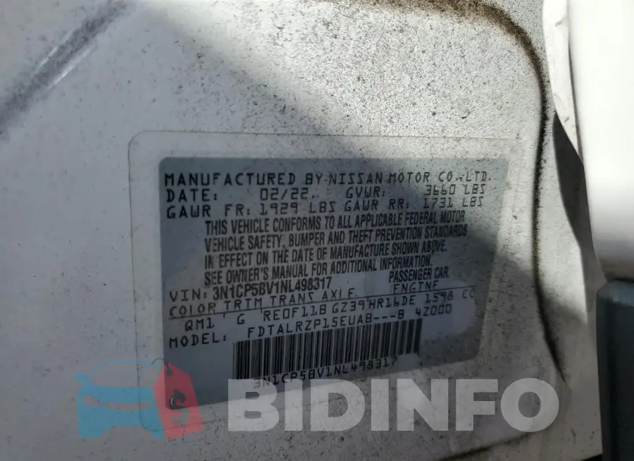 3N1CP5BV1NL498317 Photo# 14