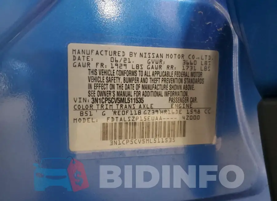 3N1CP5CV5ML511535 Photo# 14