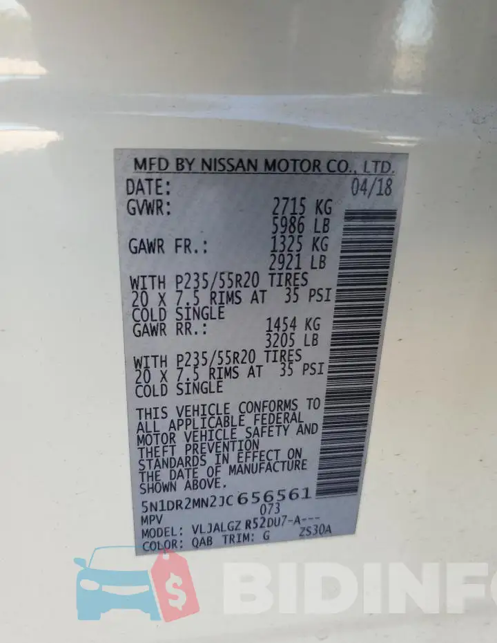5N1DR2MN2JC656561 Photo# 14