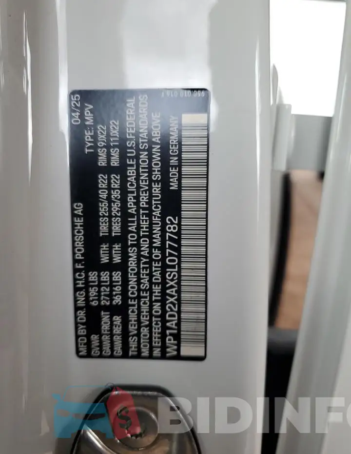 WP1AD2XAXSL077782 Photo# 13