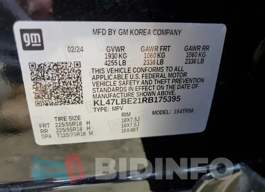 KL47LBE21RB175395 Photo# 13
