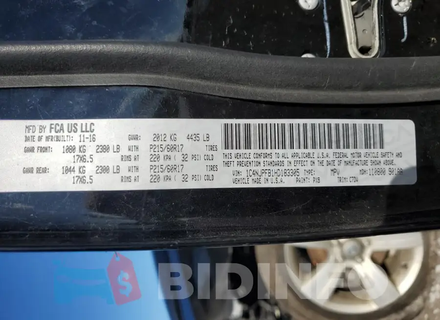 1C4NJPFB1HD183305 Photo# 13