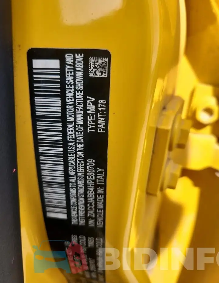 ZACCJABB4HPE80709 Photo# 13
