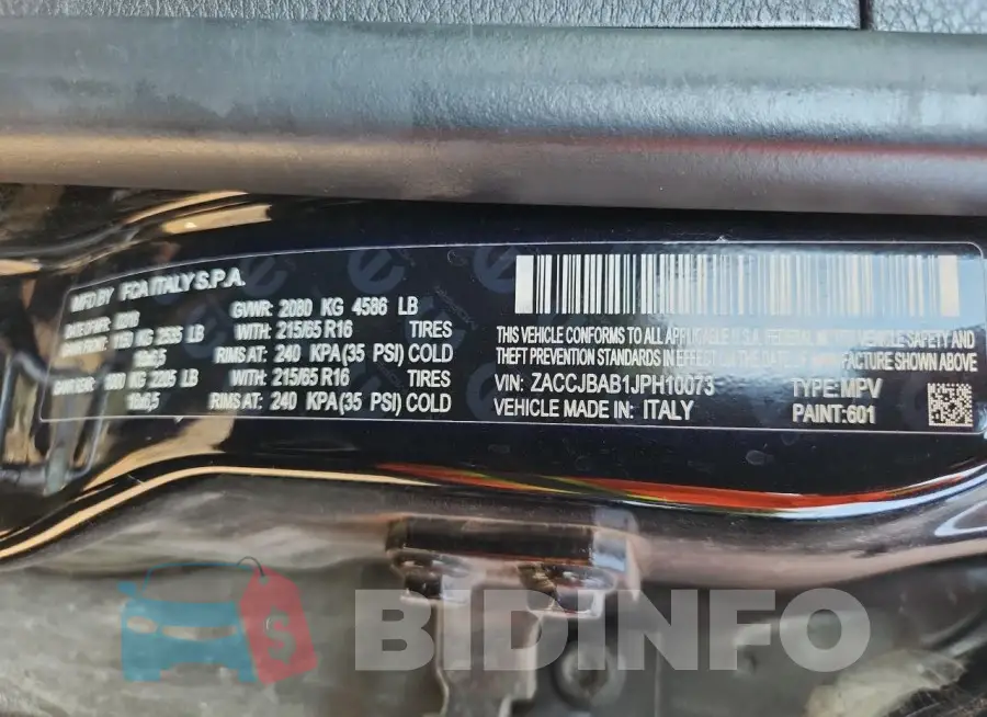 ZACCJBAB1JPH10073 Photo# 14