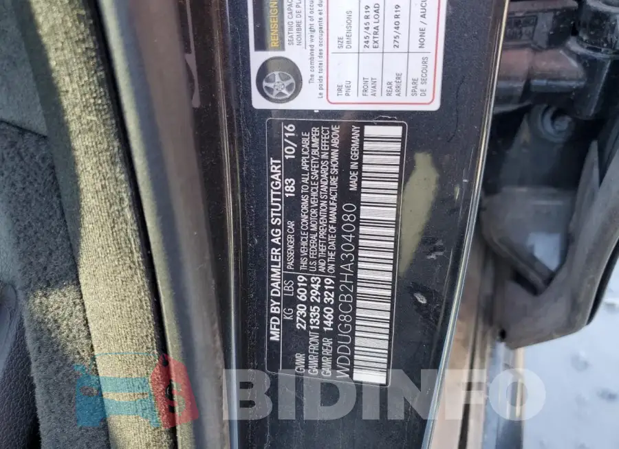 WDDUG8CB2HA304080 Photo# 13