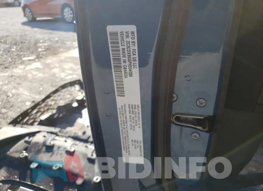 2C3CDXBG6PH504728 Photo# 12