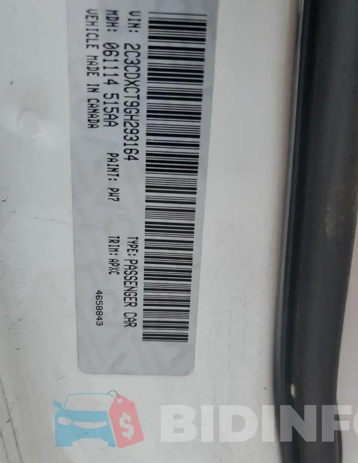 2C3CDXCT9GH293164 Photo# 12